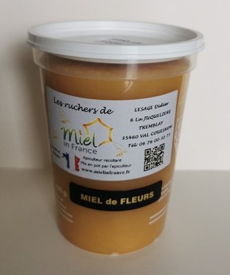 Miel toutes fleurs d'Été (Pot de 500 g )