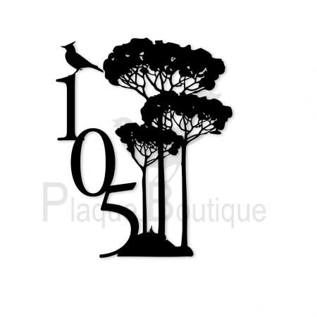 Numéros de maison personnalisables en inox format maxi 30 cm x 20 cm