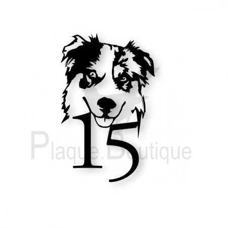 Numéros de maison personnalisables en inox format maxi 30 cm x 20 cm